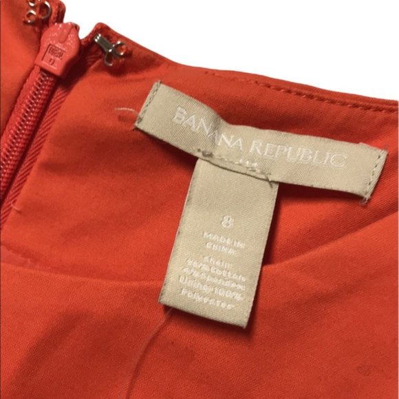 Banana Republic Orange Sleeveless Dress - Picture 4 of 8